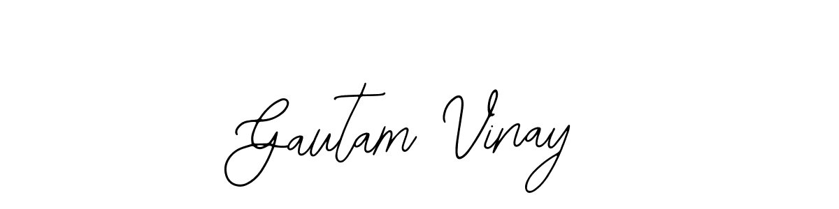 Similarly Bearetta-2O07w is the best handwritten signature design. Signature creator online .You can use it as an online autograph creator for name Gautam Vinay. Gautam Vinay signature style 12 images and pictures png
