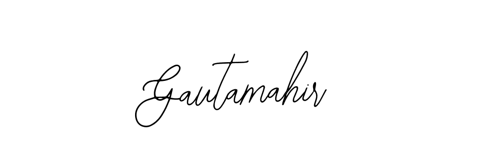 Gautamahir stylish signature style. Best Handwritten Sign (Bearetta-2O07w) for my name. Handwritten Signature Collection Ideas for my name Gautamahir. Gautamahir signature style 12 images and pictures png