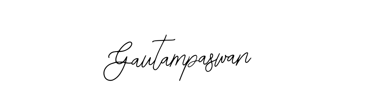 How to make Gautampaswan name signature. Use Bearetta-2O07w style for creating short signs online. This is the latest handwritten sign. Gautampaswan signature style 12 images and pictures png