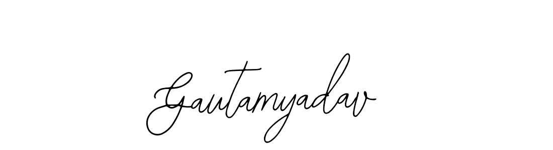 Use a signature maker to create a handwritten signature online. With this signature software, you can design (Bearetta-2O07w) your own signature for name Gautamyadav. Gautamyadav signature style 12 images and pictures png