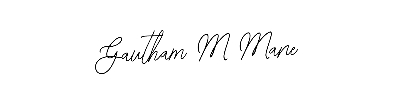 Best and Professional Signature Style for Gautham M Mane. Bearetta-2O07w Best Signature Style Collection. Gautham M Mane signature style 12 images and pictures png