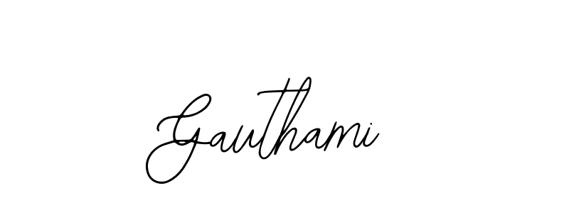 You should practise on your own different ways (Bearetta-2O07w) to write your name (Gauthami) in signature. don't let someone else do it for you. Gauthami signature style 12 images and pictures png