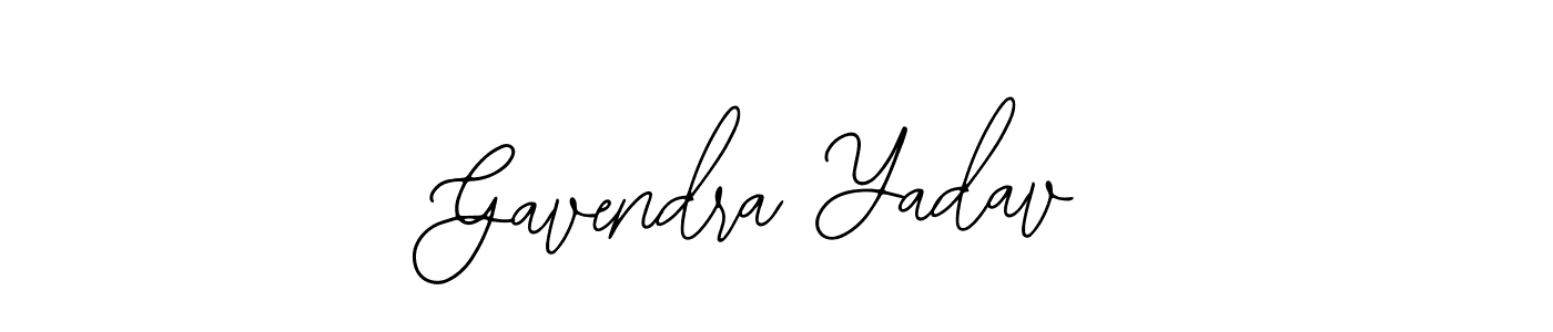 How to make Gavendra Yadav name signature. Use Bearetta-2O07w style for creating short signs online. This is the latest handwritten sign. Gavendra Yadav signature style 12 images and pictures png