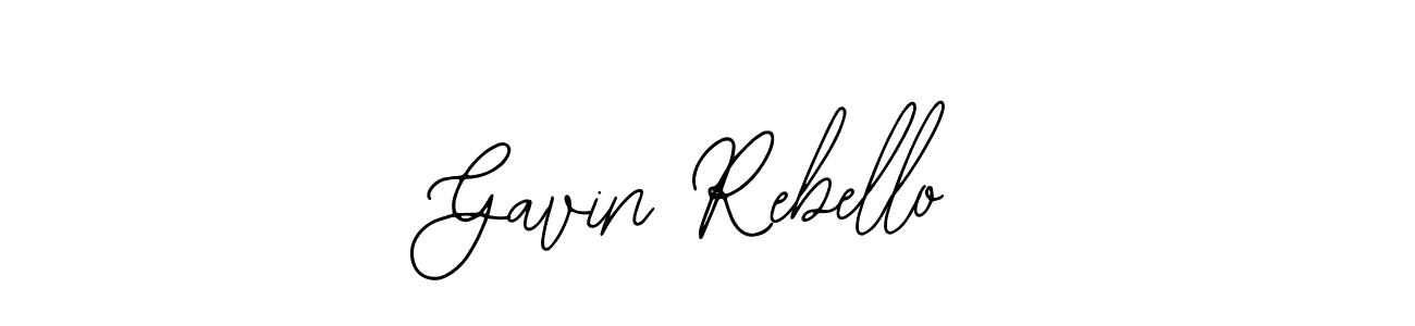 You should practise on your own different ways (Bearetta-2O07w) to write your name (Gavin Rebello) in signature. don't let someone else do it for you. Gavin Rebello signature style 12 images and pictures png