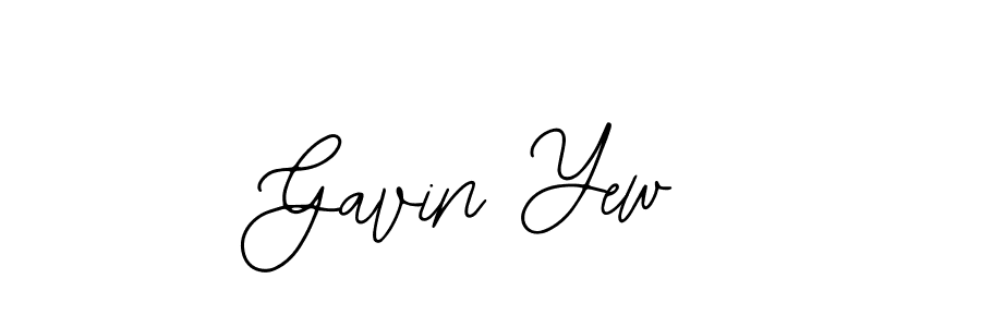 You should practise on your own different ways (Bearetta-2O07w) to write your name (Gavin Yew) in signature. don't let someone else do it for you. Gavin Yew signature style 12 images and pictures png