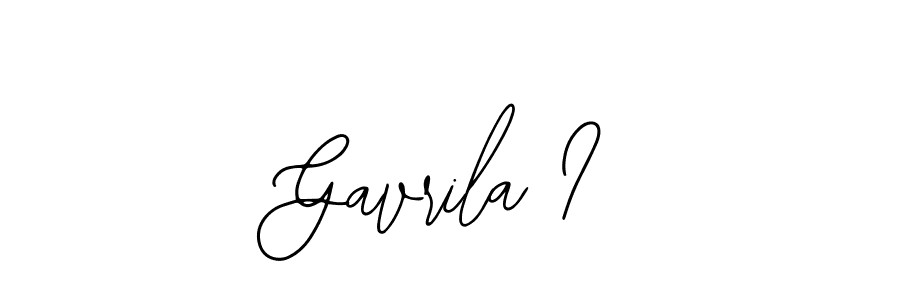 How to Draw Gavrila I signature style? Bearetta-2O07w is a latest design signature styles for name Gavrila I. Gavrila I signature style 12 images and pictures png