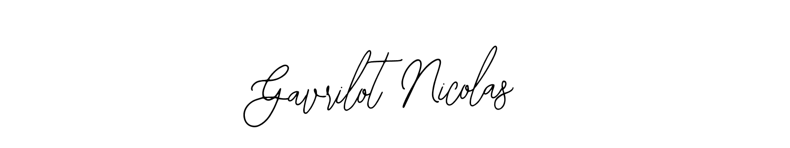 How to Draw Gavrilot Nicolas signature style? Bearetta-2O07w is a latest design signature styles for name Gavrilot Nicolas. Gavrilot Nicolas signature style 12 images and pictures png