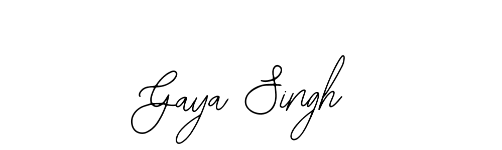 How to make Gaya Singh name signature. Use Bearetta-2O07w style for creating short signs online. This is the latest handwritten sign. Gaya Singh signature style 12 images and pictures png