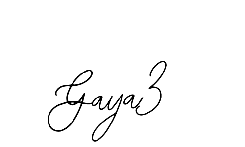 Use a signature maker to create a handwritten signature online. With this signature software, you can design (Bearetta-2O07w) your own signature for name Gaya3. Gaya3 signature style 12 images and pictures png