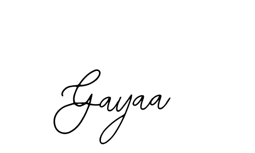 Design your own signature with our free online signature maker. With this signature software, you can create a handwritten (Bearetta-2O07w) signature for name Gayaa. Gayaa signature style 12 images and pictures png