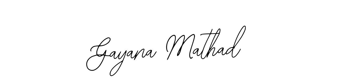 The best way (Bearetta-2O07w) to make a short signature is to pick only two or three words in your name. The name Gayana Mathad include a total of six letters. For converting this name. Gayana Mathad signature style 12 images and pictures png