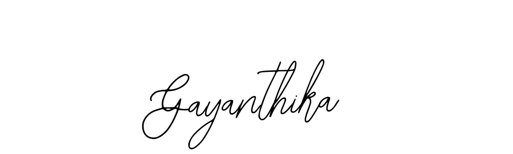 How to make Gayanthika signature? Bearetta-2O07w is a professional autograph style. Create handwritten signature for Gayanthika name. Gayanthika signature style 12 images and pictures png