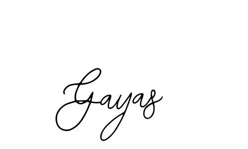 Design your own signature with our free online signature maker. With this signature software, you can create a handwritten (Bearetta-2O07w) signature for name Gayas. Gayas signature style 12 images and pictures png