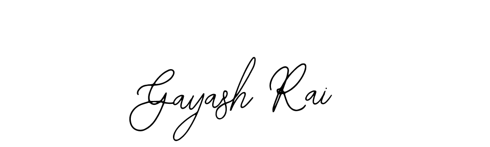 Gayash Rai stylish signature style. Best Handwritten Sign (Bearetta-2O07w) for my name. Handwritten Signature Collection Ideas for my name Gayash Rai. Gayash Rai signature style 12 images and pictures png