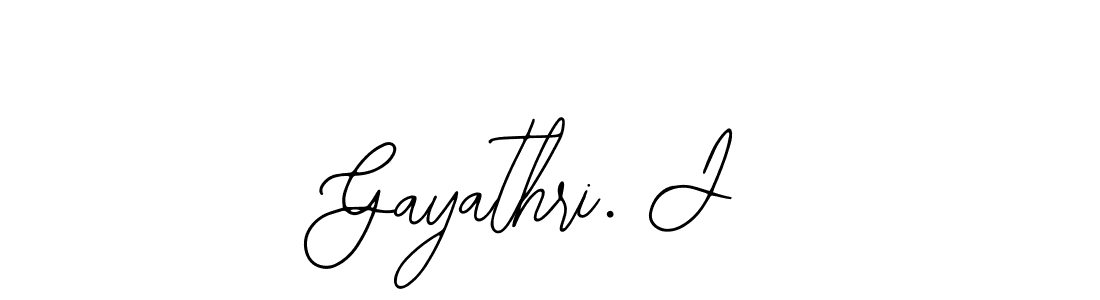 Create a beautiful signature design for name Gayathri. J. With this signature (Bearetta-2O07w) fonts, you can make a handwritten signature for free. Gayathri. J signature style 12 images and pictures png