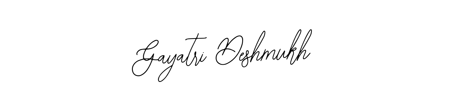 How to make Gayatri Deshmukh name signature. Use Bearetta-2O07w style for creating short signs online. This is the latest handwritten sign. Gayatri Deshmukh signature style 12 images and pictures png
