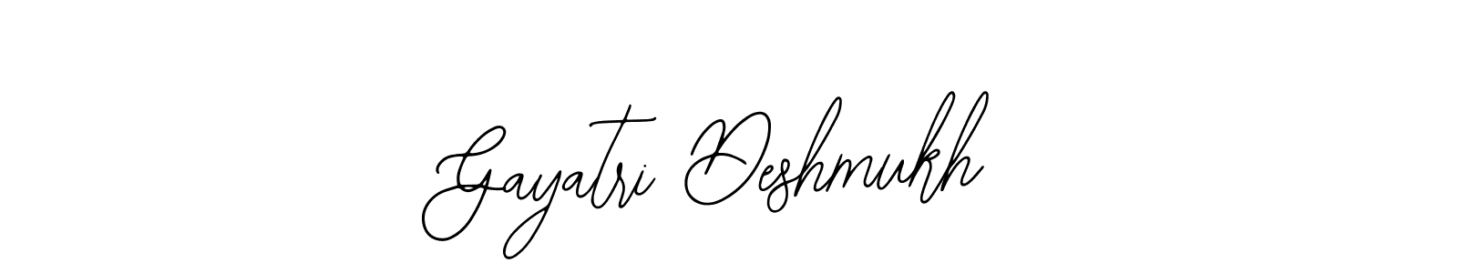 How to make Gayatri Deshmukh name signature. Use Bearetta-2O07w style for creating short signs online. This is the latest handwritten sign. Gayatri Deshmukh signature style 12 images and pictures png