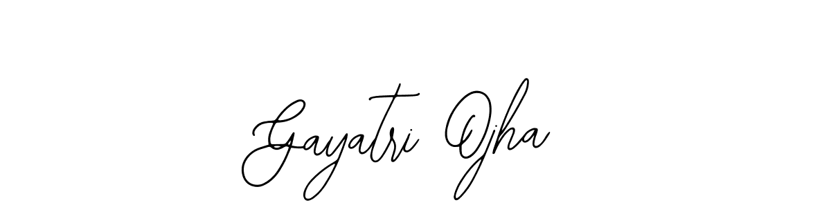 Bearetta-2O07w is a professional signature style that is perfect for those who want to add a touch of class to their signature. It is also a great choice for those who want to make their signature more unique. Get Gayatri Ojha name to fancy signature for free. Gayatri Ojha signature style 12 images and pictures png