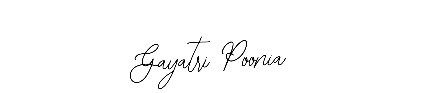 Gayatri Poonia stylish signature style. Best Handwritten Sign (Bearetta-2O07w) for my name. Handwritten Signature Collection Ideas for my name Gayatri Poonia. Gayatri Poonia signature style 12 images and pictures png