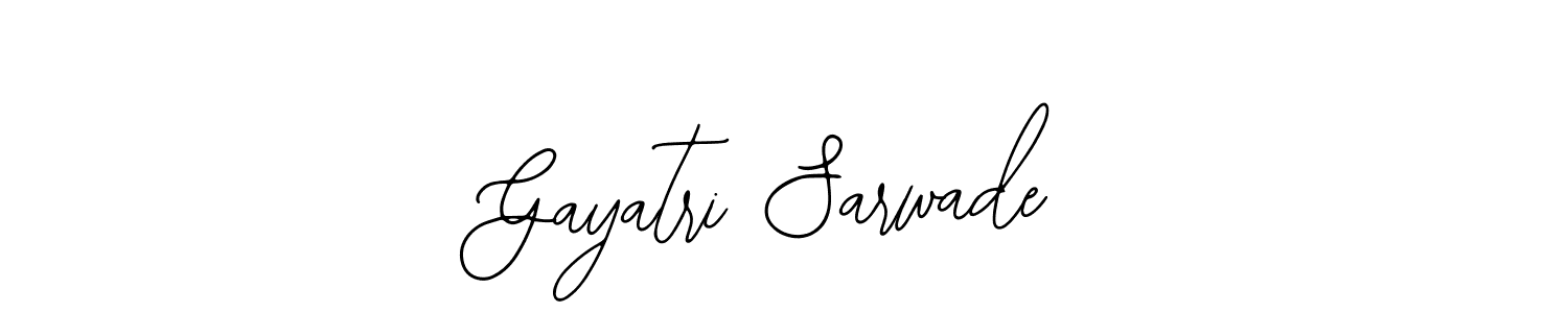 The best way (Bearetta-2O07w) to make a short signature is to pick only two or three words in your name. The name Gayatri Sarwade include a total of six letters. For converting this name. Gayatri Sarwade signature style 12 images and pictures png