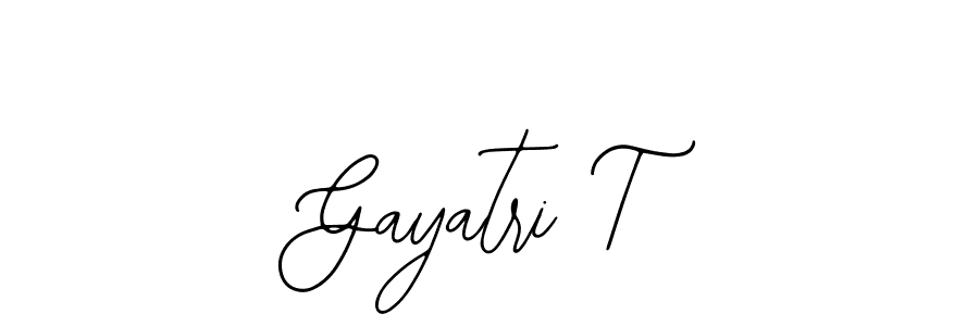 How to Draw Gayatri T signature style? Bearetta-2O07w is a latest design signature styles for name Gayatri T. Gayatri T signature style 12 images and pictures png