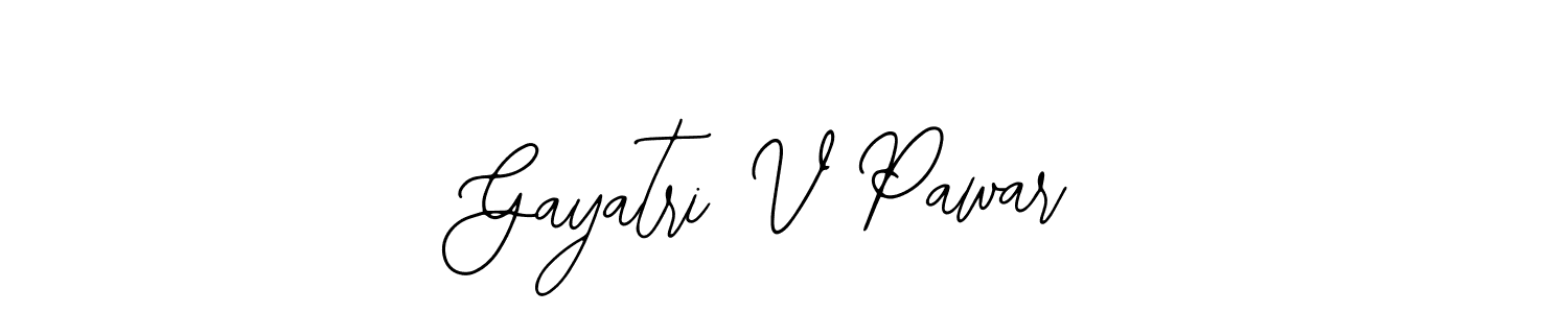 This is the best signature style for the Gayatri V Pawar name. Also you like these signature font (Bearetta-2O07w). Mix name signature. Gayatri V Pawar signature style 12 images and pictures png