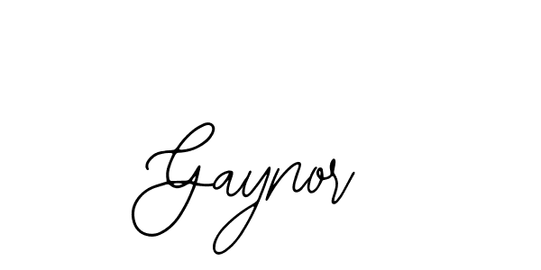 How to make Gaynor name signature. Use Bearetta-2O07w style for creating short signs online. This is the latest handwritten sign. Gaynor signature style 12 images and pictures png