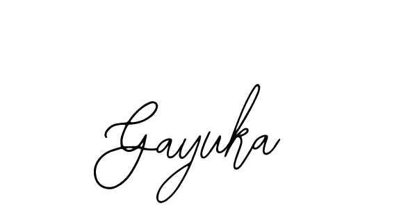 Also You can easily find your signature by using the search form. We will create Gayuka name handwritten signature images for you free of cost using Bearetta-2O07w sign style. Gayuka signature style 12 images and pictures png