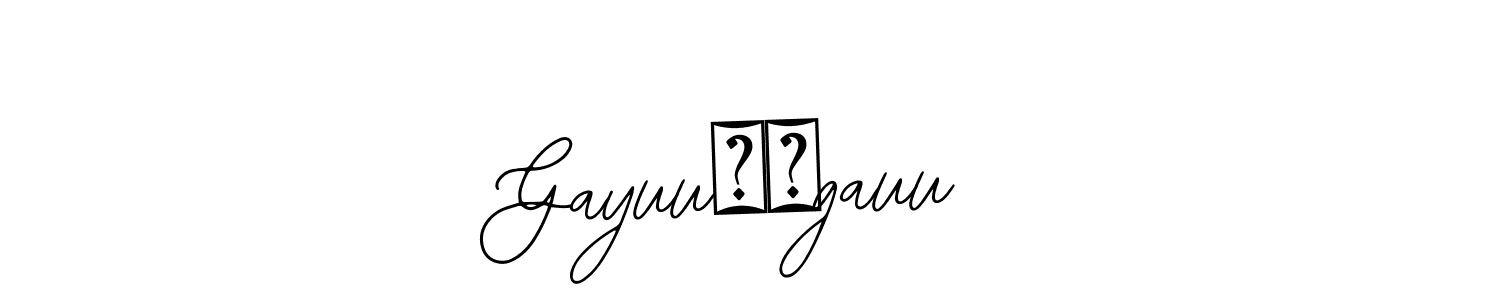 Use a signature maker to create a handwritten signature online. With this signature software, you can design (Bearetta-2O07w) your own signature for name Gayuu♥️gauu. Gayuu♥️gauu signature style 12 images and pictures png
