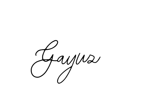 How to make Gayuz signature? Bearetta-2O07w is a professional autograph style. Create handwritten signature for Gayuz name. Gayuz signature style 12 images and pictures png