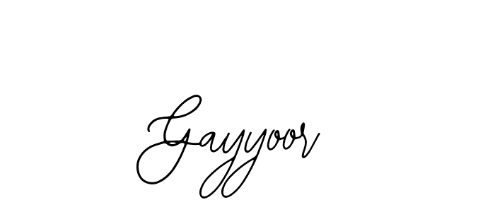 Make a beautiful signature design for name Gayyoor. Use this online signature maker to create a handwritten signature for free. Gayyoor signature style 12 images and pictures png