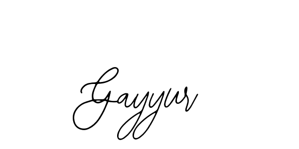 How to make Gayyur name signature. Use Bearetta-2O07w style for creating short signs online. This is the latest handwritten sign. Gayyur signature style 12 images and pictures png