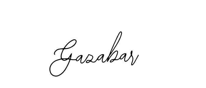 Bearetta-2O07w is a professional signature style that is perfect for those who want to add a touch of class to their signature. It is also a great choice for those who want to make their signature more unique. Get Gazabar name to fancy signature for free. Gazabar signature style 12 images and pictures png