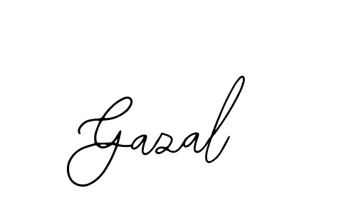 Use a signature maker to create a handwritten signature online. With this signature software, you can design (Bearetta-2O07w) your own signature for name Gazal. Gazal signature style 12 images and pictures png