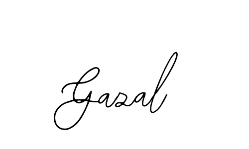 Use a signature maker to create a handwritten signature online. With this signature software, you can design (Bearetta-2O07w) your own signature for name Gazal. Gazal signature style 12 images and pictures png