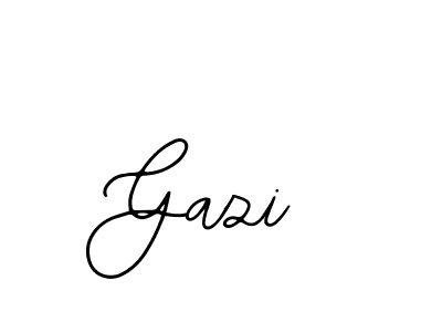 The best way (Bearetta-2O07w) to make a short signature is to pick only two or three words in your name. The name Gazi include a total of six letters. For converting this name. Gazi signature style 12 images and pictures png