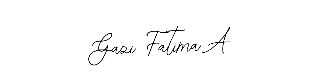 Make a beautiful signature design for name Gazi Fatima A. Use this online signature maker to create a handwritten signature for free. Gazi Fatima A signature style 12 images and pictures png