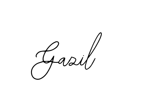 How to make Gazil name signature. Use Bearetta-2O07w style for creating short signs online. This is the latest handwritten sign. Gazil signature style 12 images and pictures png