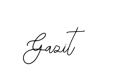 You should practise on your own different ways (Bearetta-2O07w) to write your name (Gazit) in signature. don't let someone else do it for you. Gazit signature style 12 images and pictures png