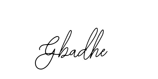 Create a beautiful signature design for name Gbadhe. With this signature (Bearetta-2O07w) fonts, you can make a handwritten signature for free. Gbadhe signature style 12 images and pictures png