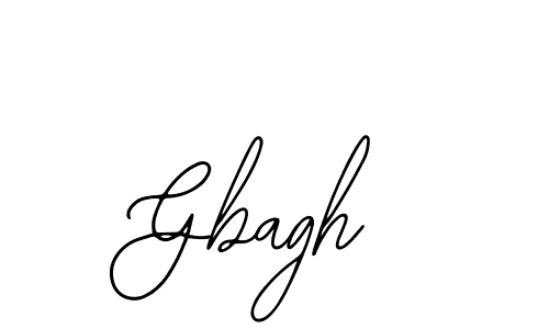 Use a signature maker to create a handwritten signature online. With this signature software, you can design (Bearetta-2O07w) your own signature for name Gbagh. Gbagh signature style 12 images and pictures png