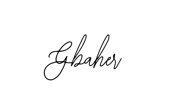 Also we have Gbaher name is the best signature style. Create professional handwritten signature collection using Bearetta-2O07w autograph style. Gbaher signature style 12 images and pictures png