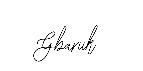Design your own signature with our free online signature maker. With this signature software, you can create a handwritten (Bearetta-2O07w) signature for name Gbanik. Gbanik signature style 12 images and pictures png