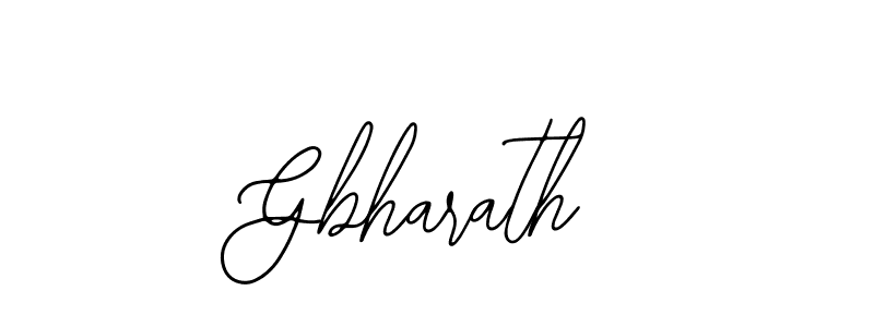 Use a signature maker to create a handwritten signature online. With this signature software, you can design (Bearetta-2O07w) your own signature for name Gbharath. Gbharath signature style 12 images and pictures png