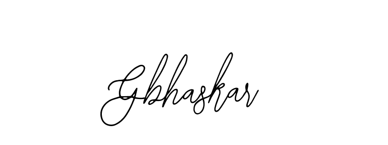 You should practise on your own different ways (Bearetta-2O07w) to write your name (Gbhaskar) in signature. don't let someone else do it for you. Gbhaskar signature style 12 images and pictures png