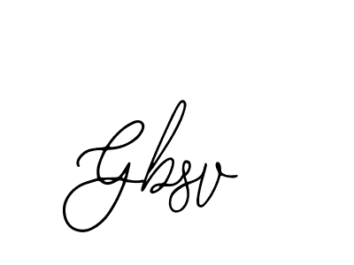 How to make Gbsv name signature. Use Bearetta-2O07w style for creating short signs online. This is the latest handwritten sign. Gbsv signature style 12 images and pictures png