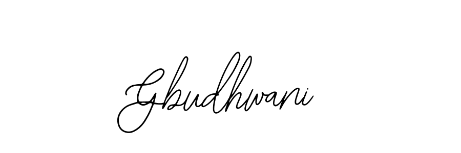 How to Draw Gbudhwani signature style? Bearetta-2O07w is a latest design signature styles for name Gbudhwani. Gbudhwani signature style 12 images and pictures png