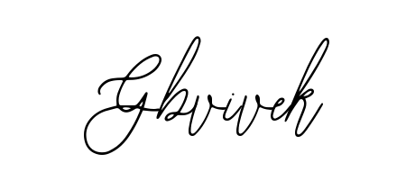 Make a short Gbvivek signature style. Manage your documents anywhere anytime using Bearetta-2O07w. Create and add eSignatures, submit forms, share and send files easily. Gbvivek signature style 12 images and pictures png