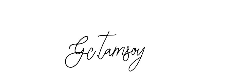 Use a signature maker to create a handwritten signature online. With this signature software, you can design (Bearetta-2O07w) your own signature for name Gc.tamsoy. Gc.tamsoy signature style 12 images and pictures png
