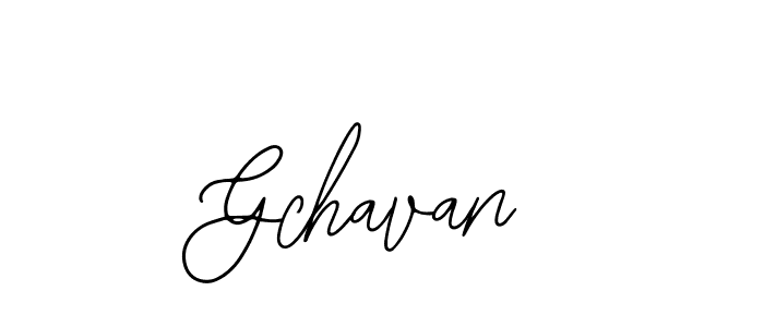 How to make Gchavan signature? Bearetta-2O07w is a professional autograph style. Create handwritten signature for Gchavan name. Gchavan signature style 12 images and pictures png